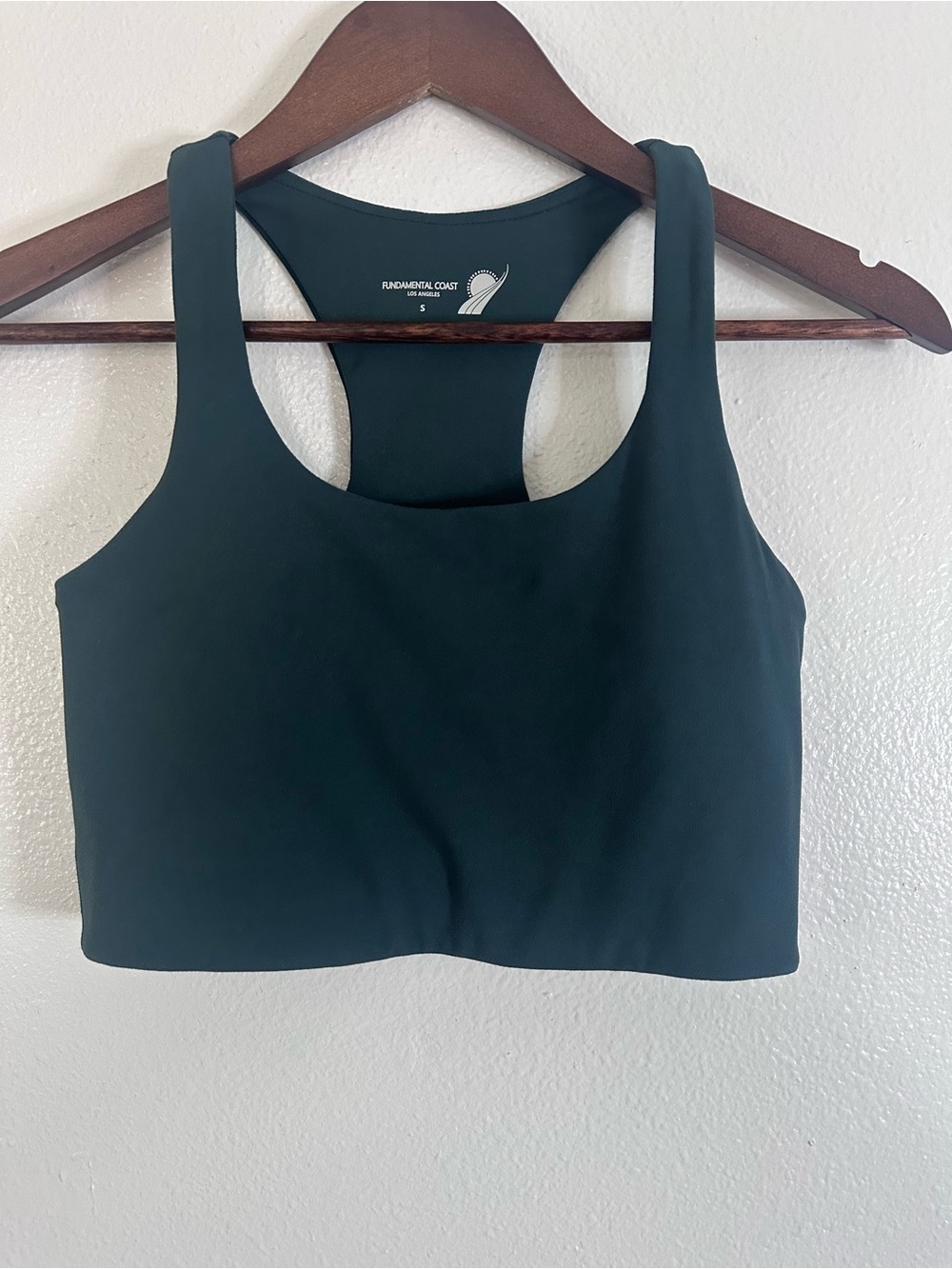 Fundamental Coast Women's Green Racerback Sports Crop Bra